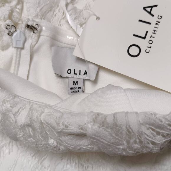 Lulus Olia White Lace Strapless Tulip Mini Dress - Picture 5 of 6